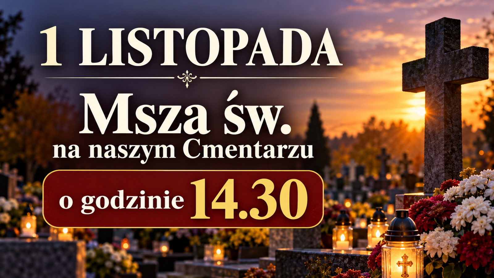 Msza św. na naszym cmentarzu 